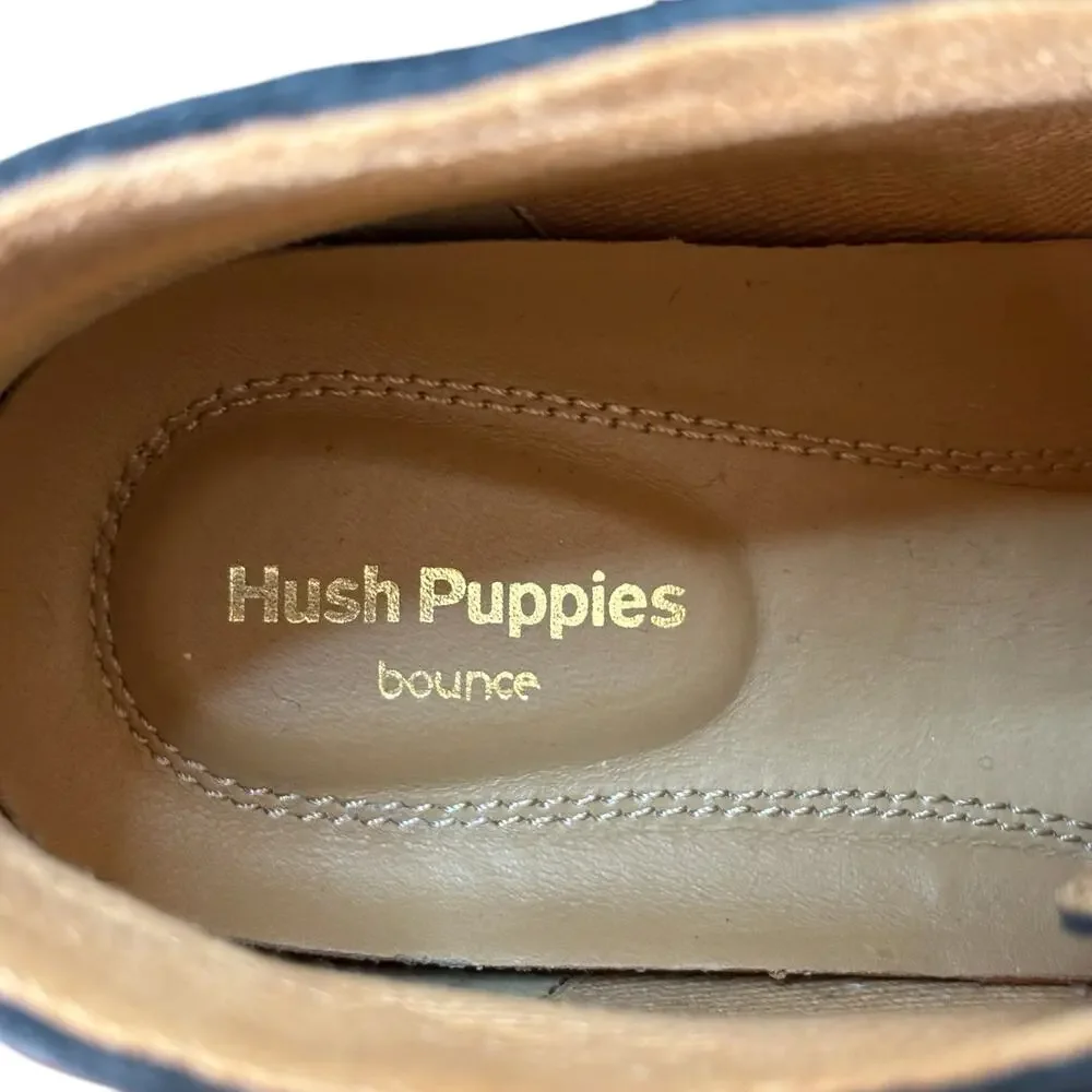 Hush Puppies Bounce Navy Suede Chukka Desert Boots Men’s 9M Comfort Minimalist